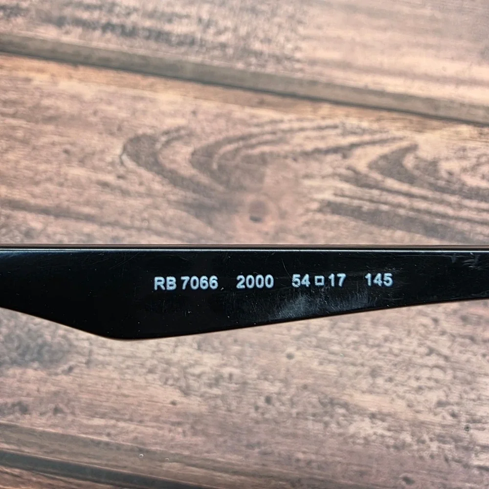 Ray-Ban RB7066 2000 Black Cat Eye Eyeglasses Frames 54-17-145